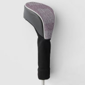Tweedy Wolgrijs en Maroon Golfheadcover (Schuin)