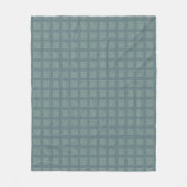 Tweedy Wool Aqua en groen patroon Fleece Deken (Voorkant)