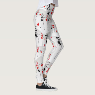 Tweeen, Pokerkaarten, Nummer, Damesleggings Leggings