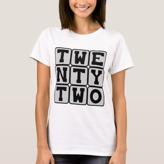 Tweeëntwintig, Nummer 22 T-shirt (Voorkant)
