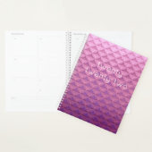 Tweeëntwintig Paarse Roze Patroon Modern Planner (Display)