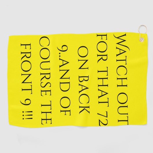 Tweeënzeventig op rug 9 Fancy doek Golfhanddoek (Horizontaal)