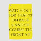 Tweeënzeventig op rug 9 Fancy doek Golfhanddoek (Voorkant)