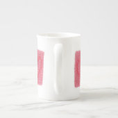 TWEEHARTEN GEBREID Bone China Mok (Achterkant)