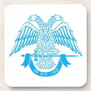 Tweehoekige adelaar als Masonic-symbool Bier Onderzetter