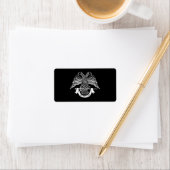 Tweehoekige adelaar als Masonic-symbool Etiket (Insitu)