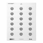 Tweehoekige adelaar als Masonic-symbool Etiket (Full Sheet)