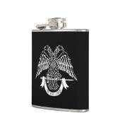 Tweehoekige adelaar als Masonic-symbool Heupfles (Links)