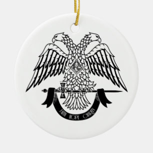 Tweehoekige adelaar als Masonic-symbool Keramisch Ornament