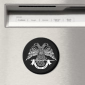 Tweehoekige adelaar als Masonic-symbool Magneet (Insitu (Vaatwasser))