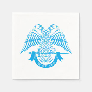 Tweehoekige adelaar als Masonic-symbool Servet