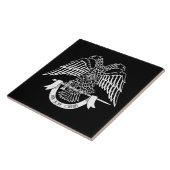 Tweehoekige adelaar als Masonic-symbool Tegeltje (Zijkant)