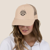Tweehoekige adelaar als Masonic-symbool Trucker Pet (In situ)
