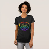 Tweehoekige regenboog t-shirt (Voorkant volledig)