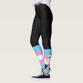 Tweehoekige Trans Pride Flag Leggings (Links)