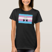 Tweehoekige Trans Pride Flag T-shirt (Voorkant)