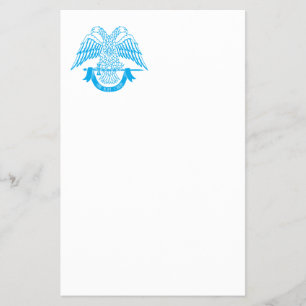 Tweehoofdige adelaar als vrijmetselaarssymbool flyer