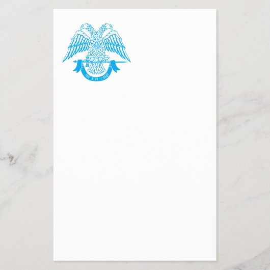 Tweehoofdige adelaar als vrijmetselaarssymbool flyer (Voorkant)
