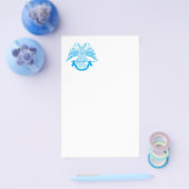 Tweehoofdige adelaar als vrijmetselaarssymbool flyer (Enkel)