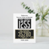 Tweejaarlijkse bord licentie Delaware Briefkaart (Staand voorkant)