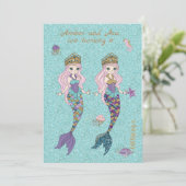 Tweejarige feestdagen voor een meisje kaart (Staand voorkant)