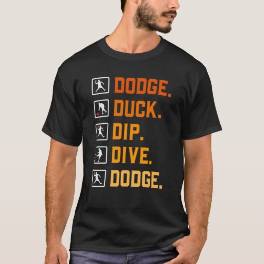Tweekamp Balspelen Dompel Eend Ontduik Eend Dompel T-shirt (Voorkant)