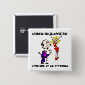 Tweekend oud is verplichte Button (Voorkant /achterkant)