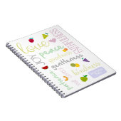 tweekleppige vruchten van de heilige gedistilleerd notitieboek (Rechterzijde)