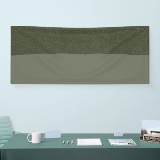 Tweekleur mosgroene aangepaste banner (Beurs)