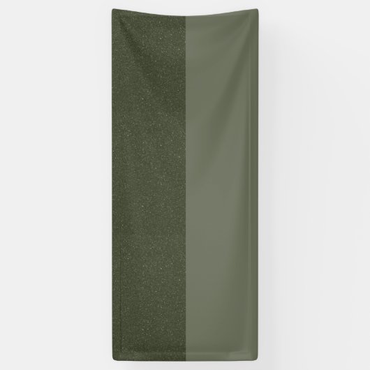 Tweekleur mosgroene aangepaste banner (Verticaal)