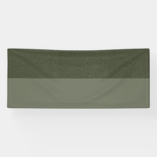 Tweekleur mosgroene aangepaste banner