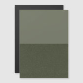 Tweekleur mosgroene dunne magnetische kaart – Aanp Magnetische Uitnodiging (Voorkant / Achterkant)