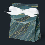 Tweekleurig blauw gouden abstracte waterverf bruil bedankdoosjes<br><div class="desc">Aanpasbaar voor elke gelegenheid. Overeenkomstige items beschikbaar.</div>