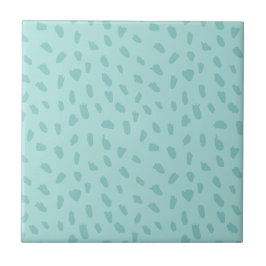 Tweekleurig Blauw Patroon Tegeltje