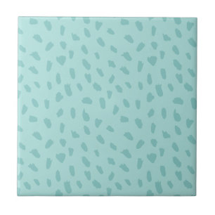 Tweekleurig Blauw Patroon Tegeltje