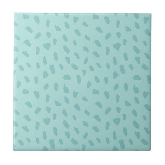 Tweekleurig Blauw Patroon Tegeltje (Voorkant)