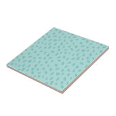 Tweekleurig Blauw Patroon Tegeltje (Zijkant)