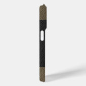 Tweekleurig Bruin leer, met geperst patroon Case-Mate iPhone Case (Achterkant / Rechts)