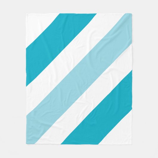 tweekleurig gestreept fleece deken (Voorkant)