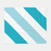 tweekleurig gestreept fleece deken (Voorkant (Horizontaal))