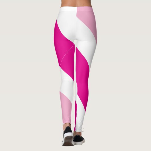 Tweekleurig gestreept leggings (Achterkant)