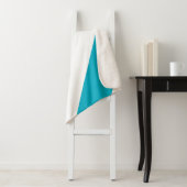 tweekleurig gestreept sherpa deken (In situ)