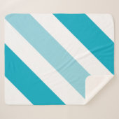 tweekleurig gestreept sherpa deken (Voorkant (horizontaal))