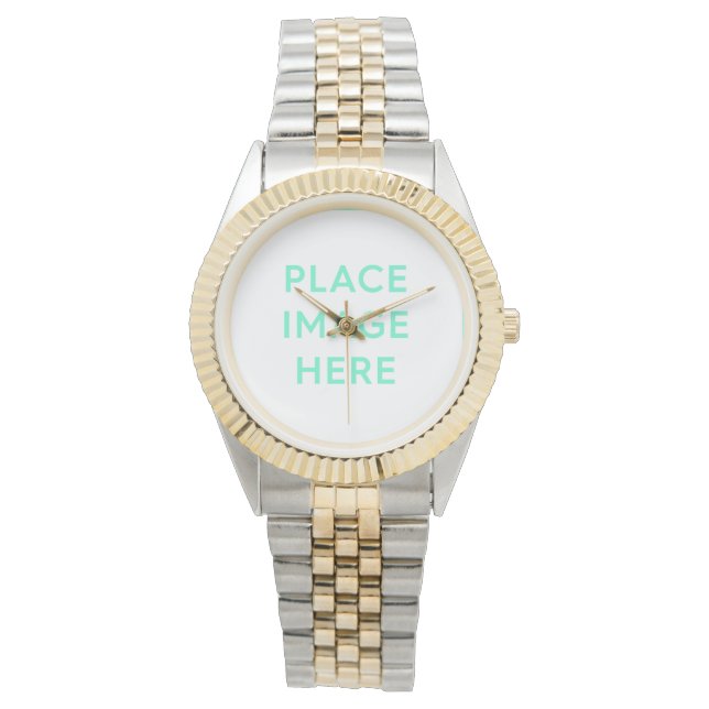 tweekleurig horloge met armband (Voorkant)