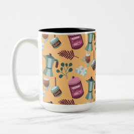 Tweekleurig koffiekop ontwerp  tweekleurige koffiemok