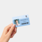 Tweekleurig medisch personeels-ID + streepjescode  Badge (Handheld)