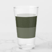 Tweekleurig mos groen custom pint glas (Achterkant)