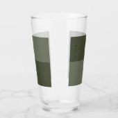 Tweekleurig mos groen custom pint glas (Links)