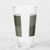 Tweekleurig mos groen custom pint glas (Rechts)