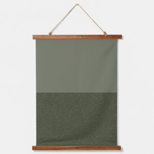 Tweekleurig mos groen wandtapijt – hangend wandkleed